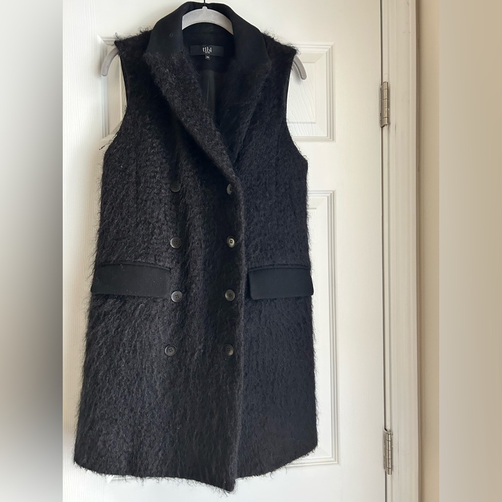 Tibi Double Breasted Mohair Vest